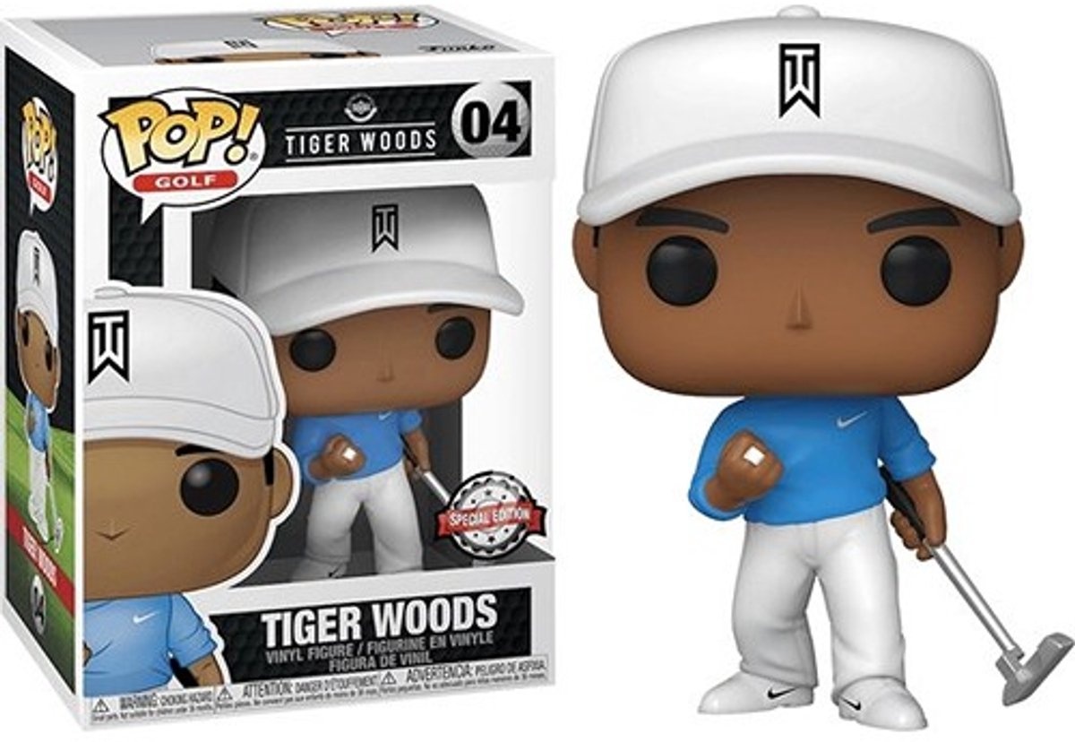 Pop Golf: Tiger Woods (Blue Shirt) (Special Edition) - Funko Pop #04