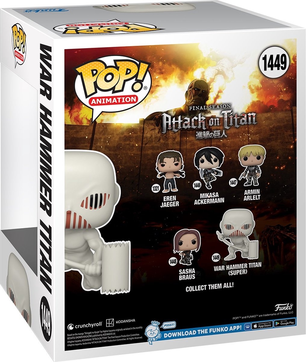 Pop Animation: Attack on Titan - War Hammer Titan - Funko Pop #1449