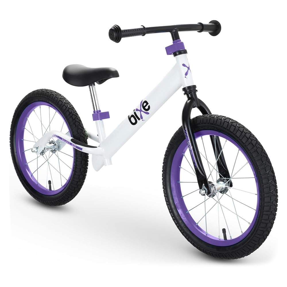 Bixe - Pro Balance Aluminium Bike (5 tot 9 Jaar Oud) - Violet - 16 inch