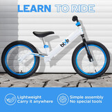 Bixe - Pro Balance Aluminium Bike (5 tot 9 Jaar Oud) - Blauw - 16 inch