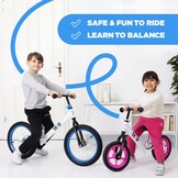 Bixe - Pro Balance Aluminium Bike (5 tot 9 Jaar Oud) - Blauw - 16 inch