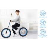 Bixe - Pro Balance Aluminium Bike (5 to 9 Years Old) - Blue - 16 inch