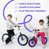 Bixe - Extreme Balance Aluminium Bike (18 Month to 6 Year Old) - Purple - 12 inch