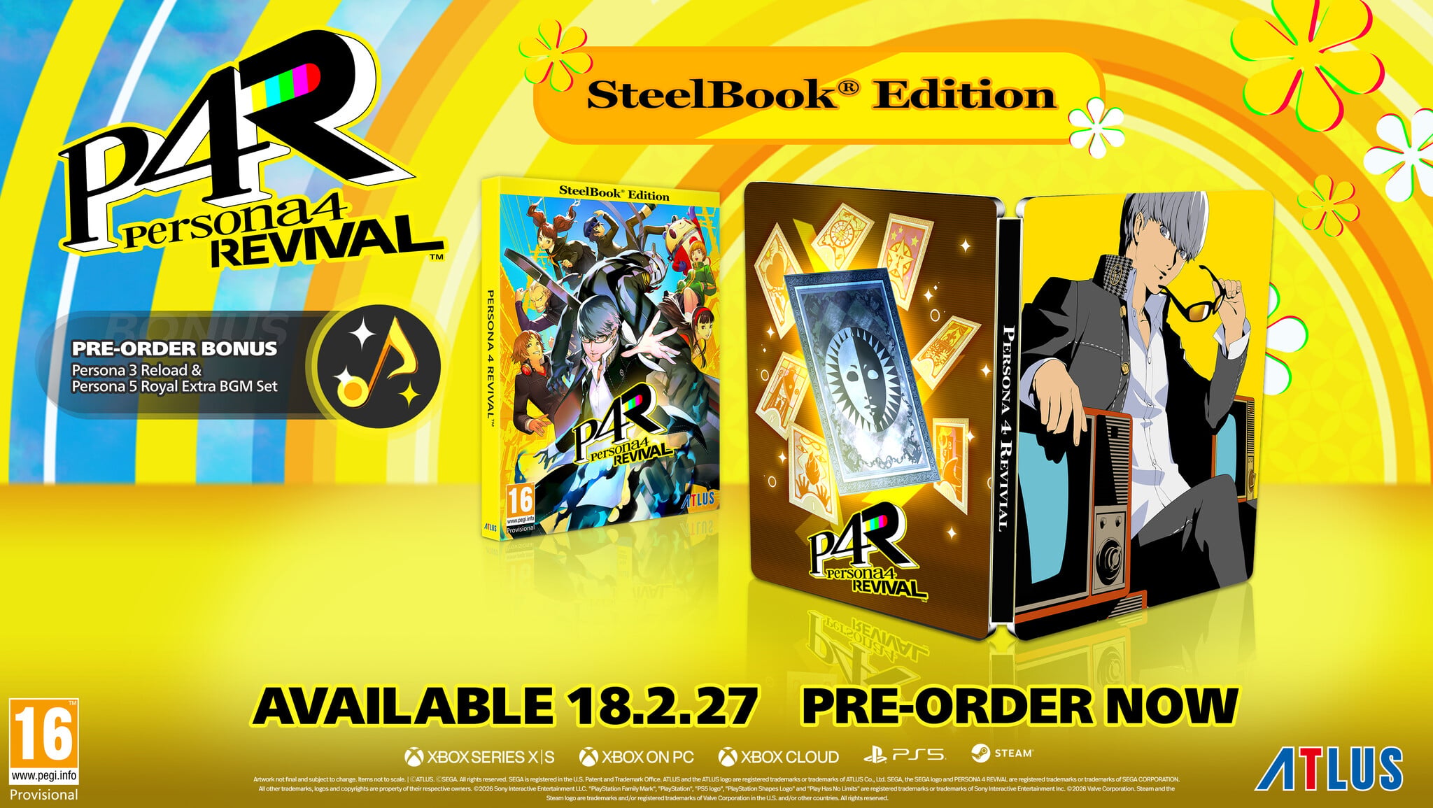 Persona 4 Revival Steelbook Edition + Pre-Order Bonus - PS5