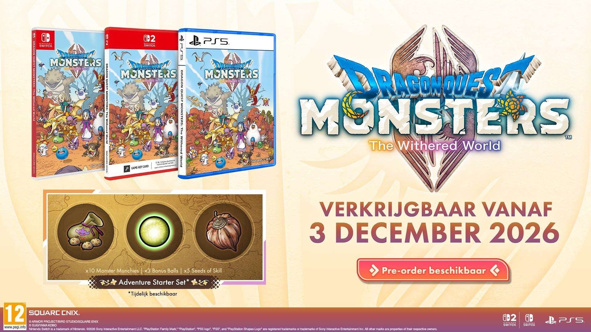 Dragon Quest Monsters: The Withered World + Pre-Order Bonus - Nintendo Switch 2