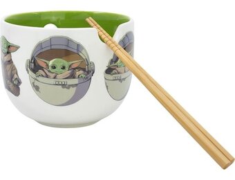 Grogu - Dolomite Ramen Bowl with Chopsticks (470ml)
