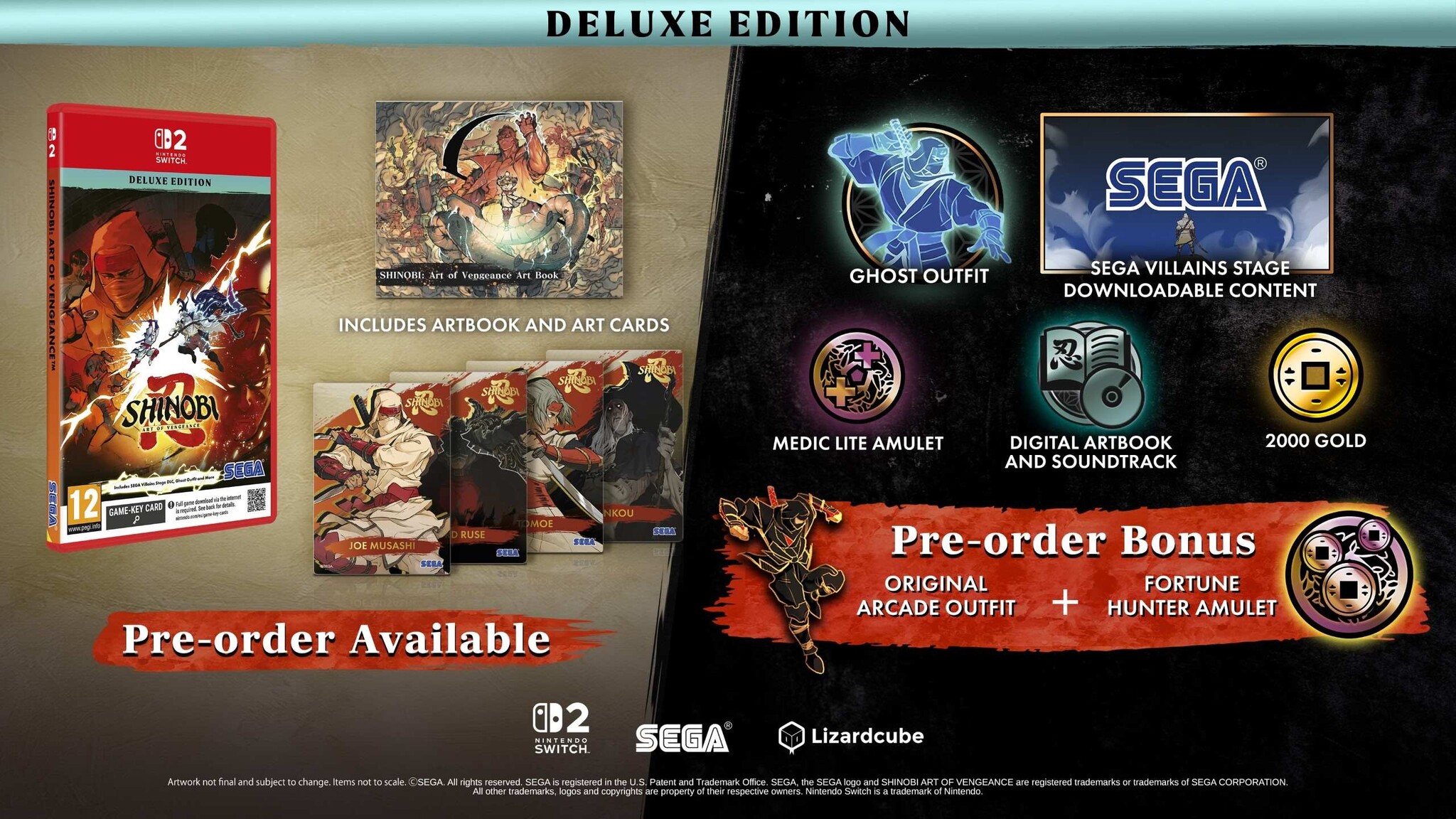 Shinobi - Art of Vengeance - Deluxe Edition + Pre-Order Bonus - Nintendo Switch 2