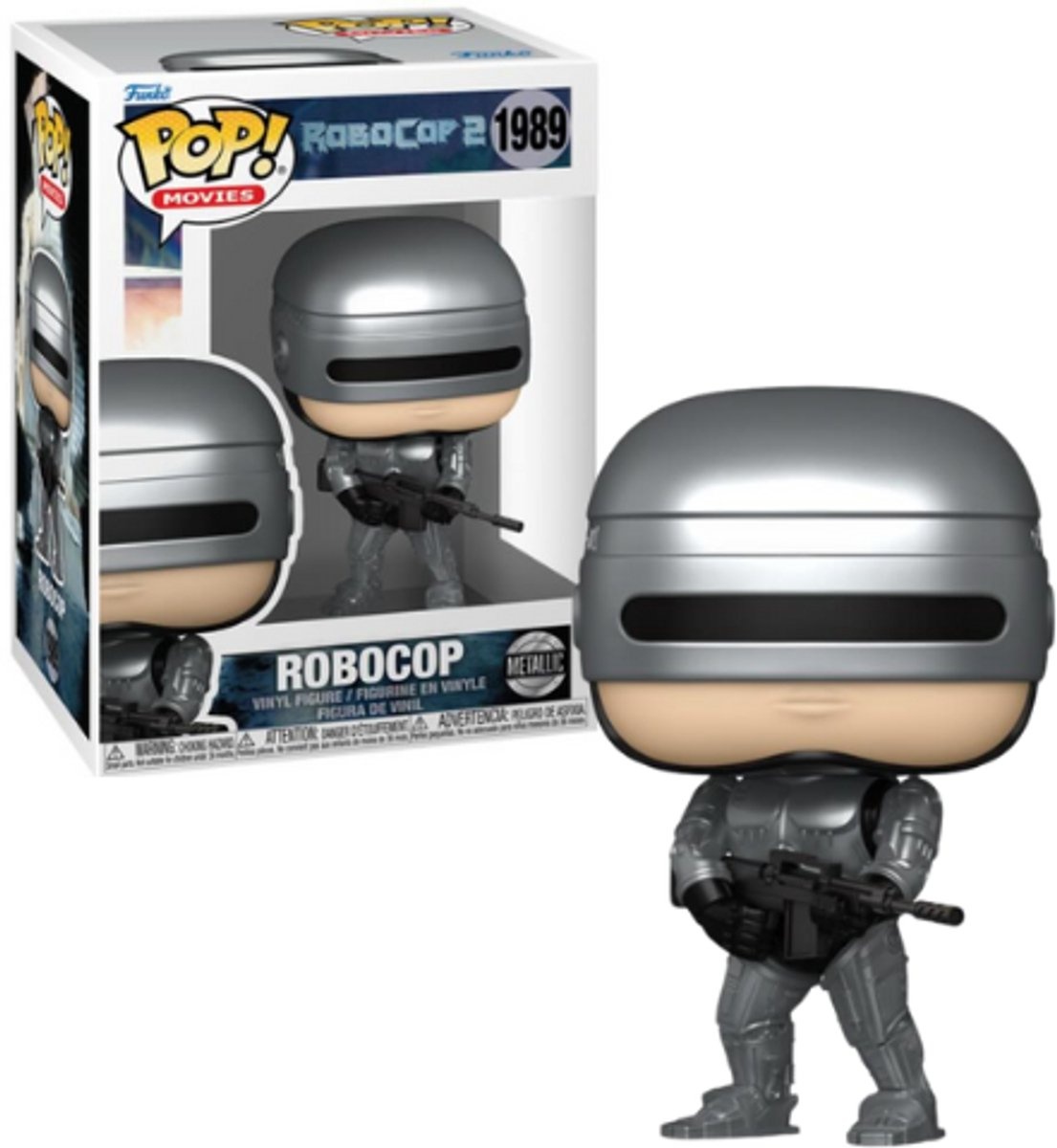 Pop Movies : Robocop 2 - Robocop (Metallic) - Funko Pop #1989
