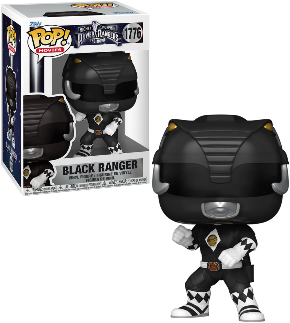 Pop Movies: Mighty Morphin Power Rangers - Black Ranger - Funko Pop #1776