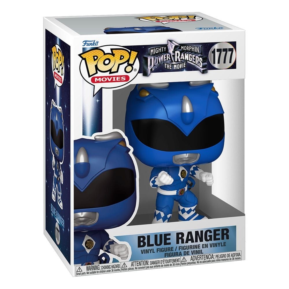 Pop Movies: Mighty Morphin Power Rangers - Blue Ranger - Funko Pop #1777