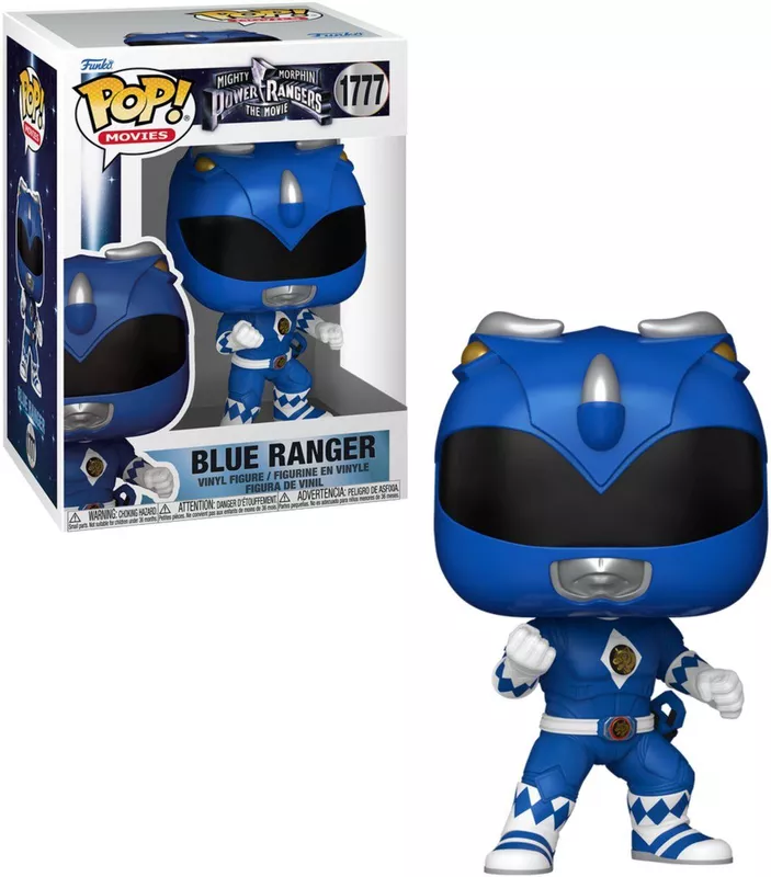 Pop Movies: Mighty Morphin Power Rangers - Blue Ranger - Funko Pop #1777