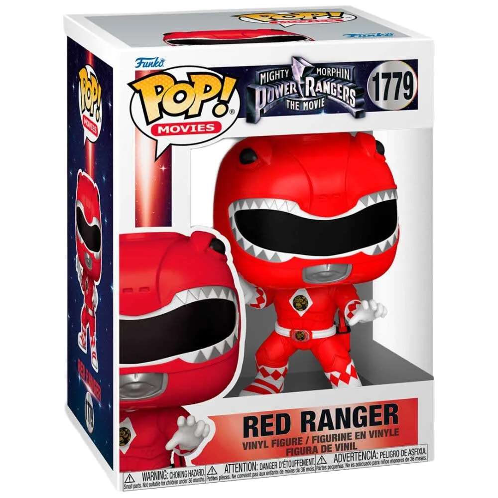 Pop Movies: Mighty Morphin Power Rangers - Red Ranger - Funko Pop #1779