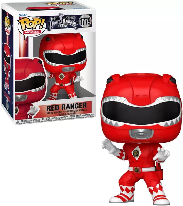 Pop Movies: Mighty Morphin Power Rangers - Red Ranger - Funko Pop #1779