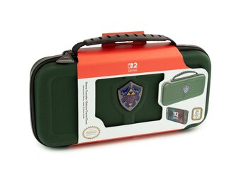 Nintendo Switch 2 Case - Official Nintendo Case Deluxe - Opberghoes - Zelda Groen