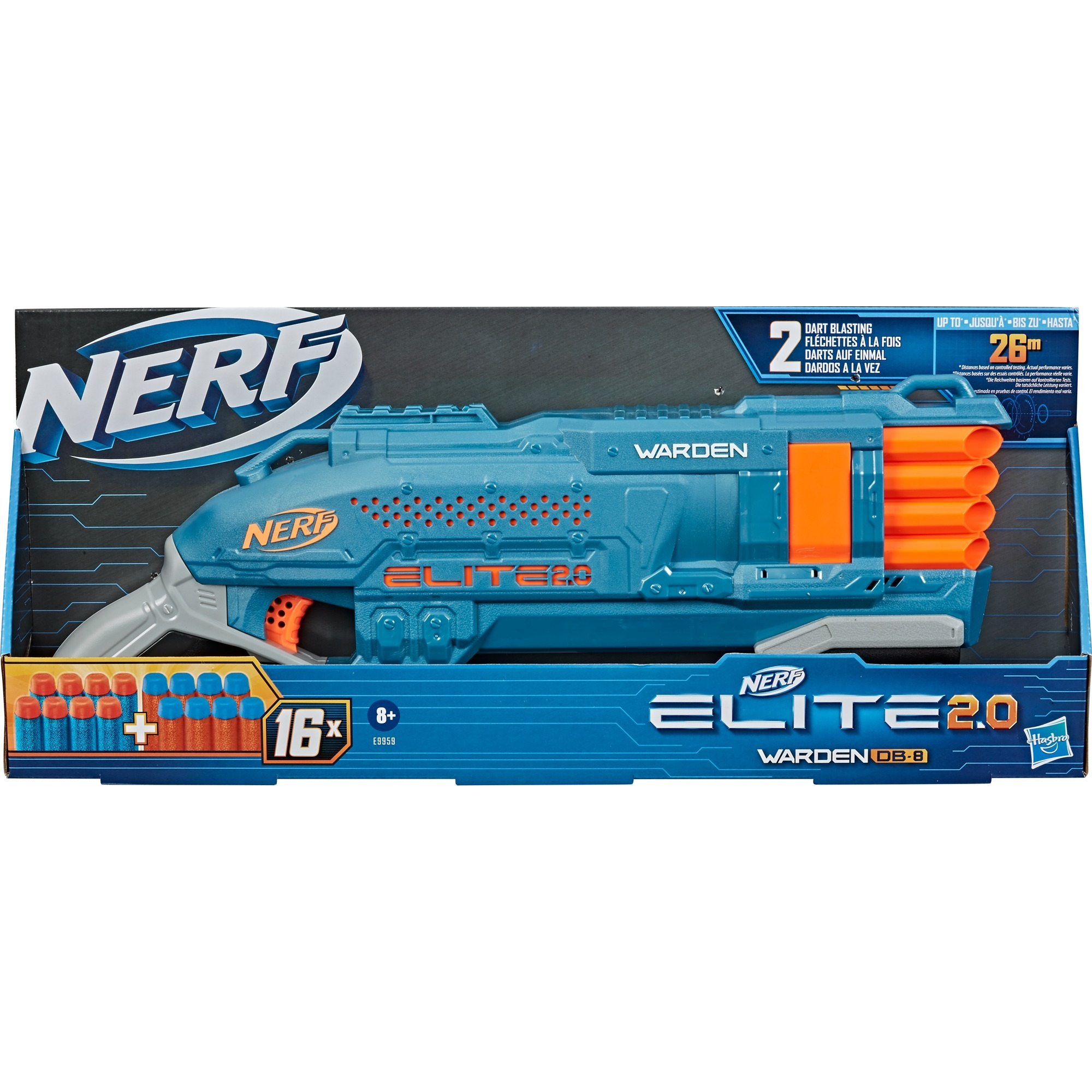 NERF Elite 2.0 Warden DB-8 Blaster
