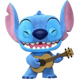 Pop Disney: Lilo & Stitch - Stitch w/Ukulele (XL) (Special Edition) (Flocked) Funko Pop #1044