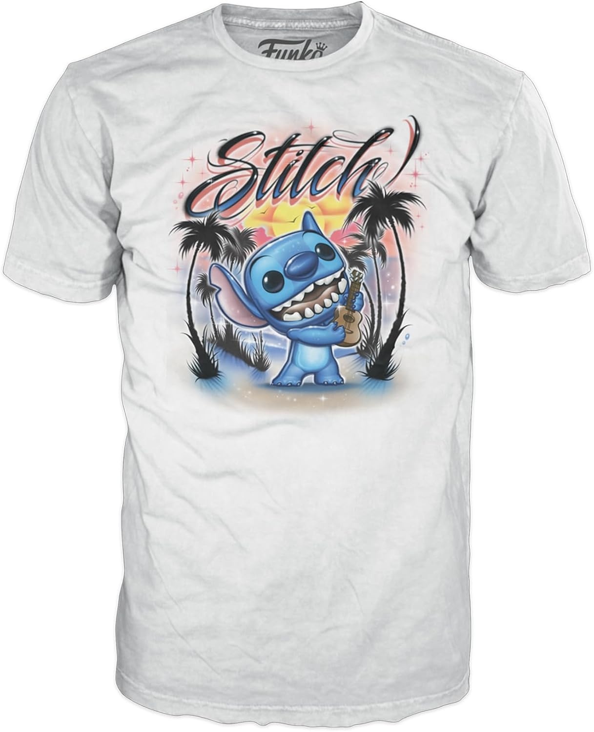 Pop Disney: Lilo & Stitch - Stitch w/Ukulele (XL) (Special Edition) (Flocked) Funko Pop #1044
