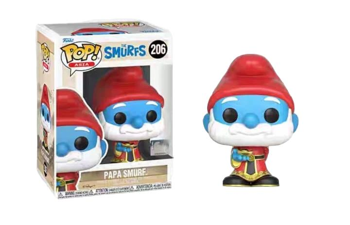 Pop Asia: The Smurfs - Papa Smurf (Mindstyle Version) (Exclusive) Funko Pop #206