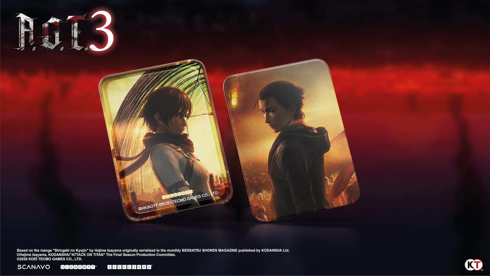 Attack On Titan 3 (A.O.T. 3) Steelbook Launch Edition + Pre-Order Bonus - Nintendo Switch 2