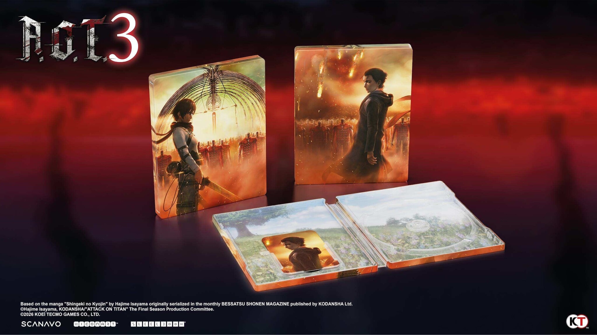 Attack On Titan 3 (A.O.T. 3) Steelbook Launch Edition + Pre-Order Bonus - Nintendo Switch 2