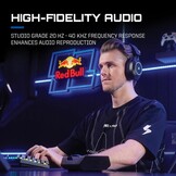 Nacon RIG R8 Spectre Pro HS Offiziell Lizenziertes Kabelloses Gaming-Headset mit Ladestation – PS5 & PS4 – Schwarz