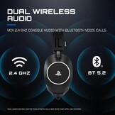 Nacon RIG R8 Spectre Pro HS Offiziell Lizenziertes Kabelloses Gaming-Headset mit Ladestation – PS5 & PS4 – Schwarz