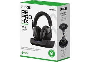 Nacon RIG R8 Spectre Pro HX Officieel Gelicenseerde Draadloze Gaming Headset met Laadstation – Xbox Series X|S & Xbox One – Zwart