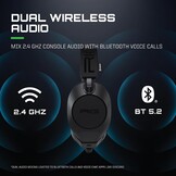 Nacon RIG R8 Spectre Pro HX Officieel Gelicenseerde Draadloze Gaming Headset met Laadstation – Xbox Series X|S & Xbox One – Zwart