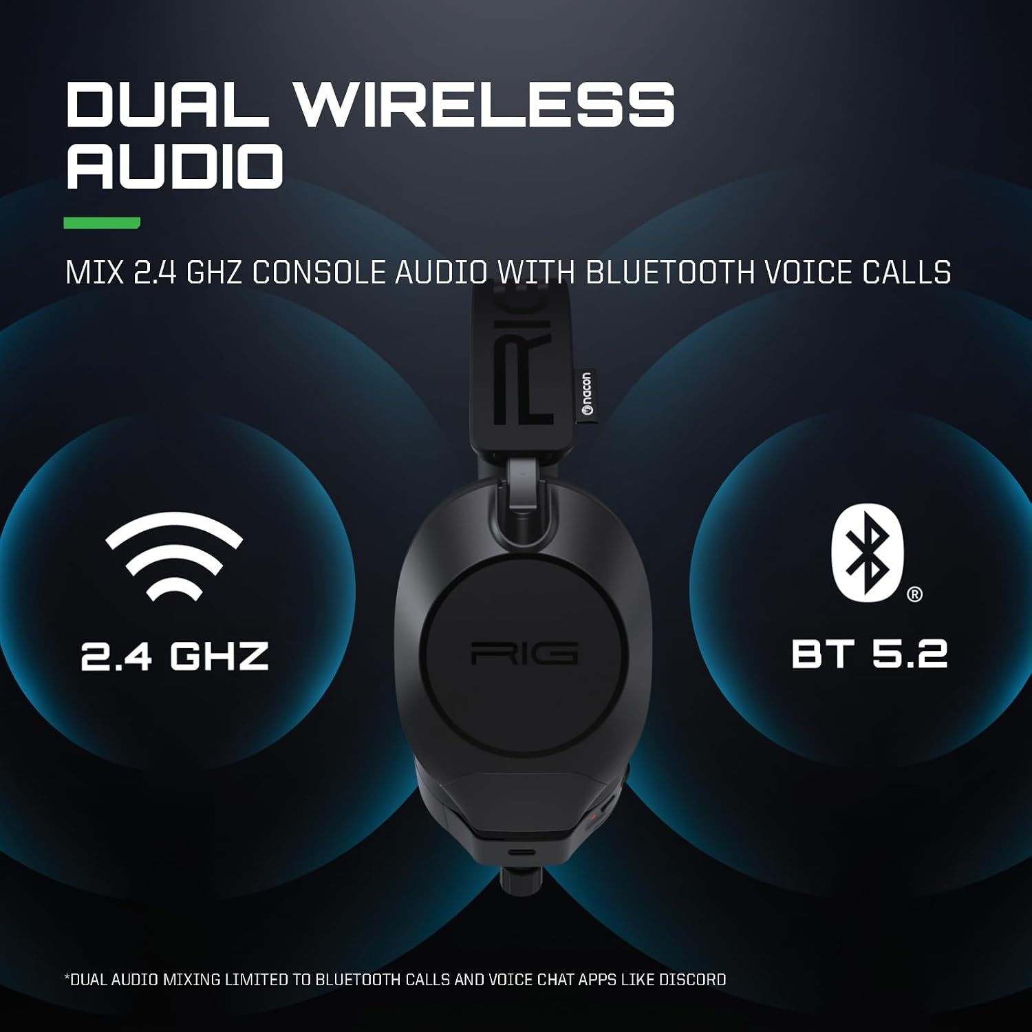 Nacon RIG R8 Spectre Pro HX Officieel Gelicenseerde Draadloze Gaming Headset met Laadstation – Xbox Series X|S & Xbox One – Zwart