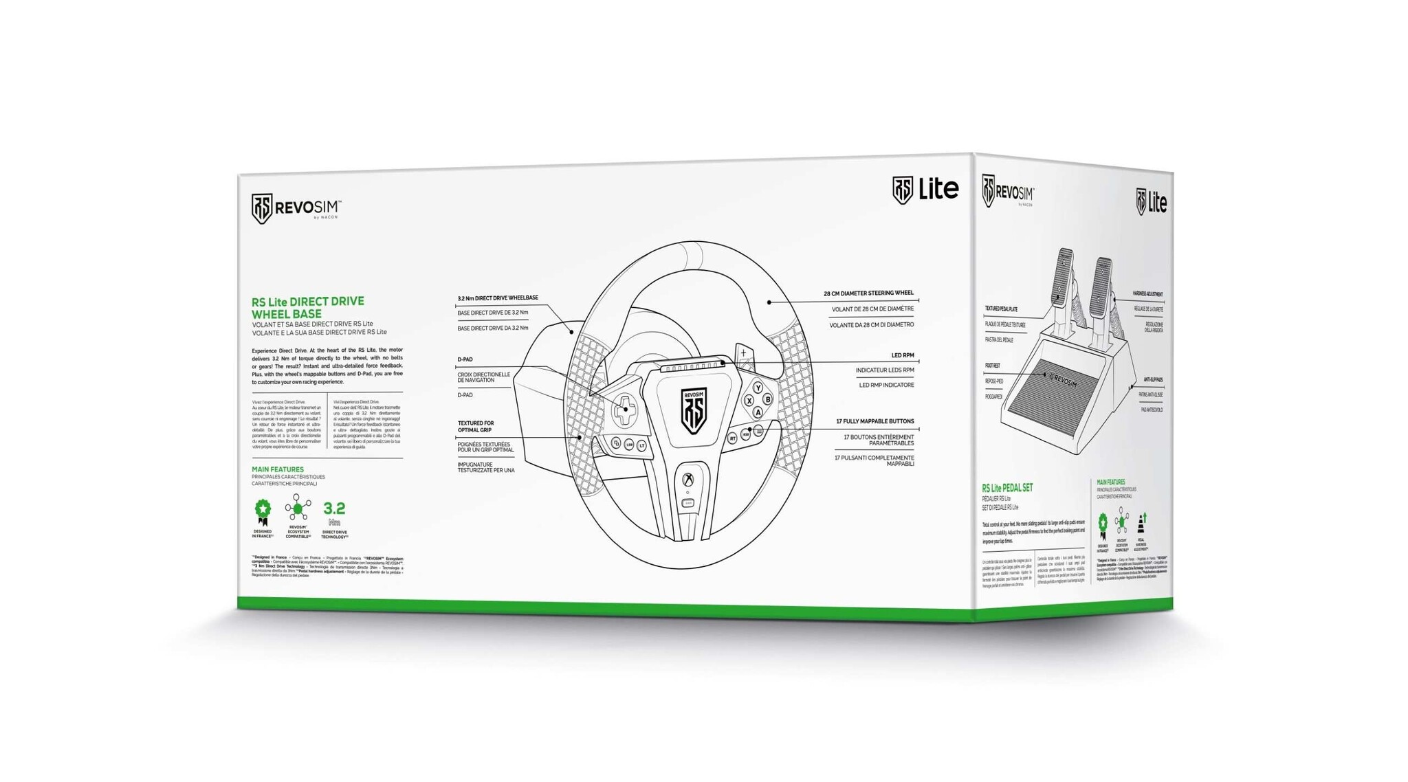 REVOSIM Xbox/PC Lite Officially Licensed Direct Drive Racing Wheel – 3.2 Nm