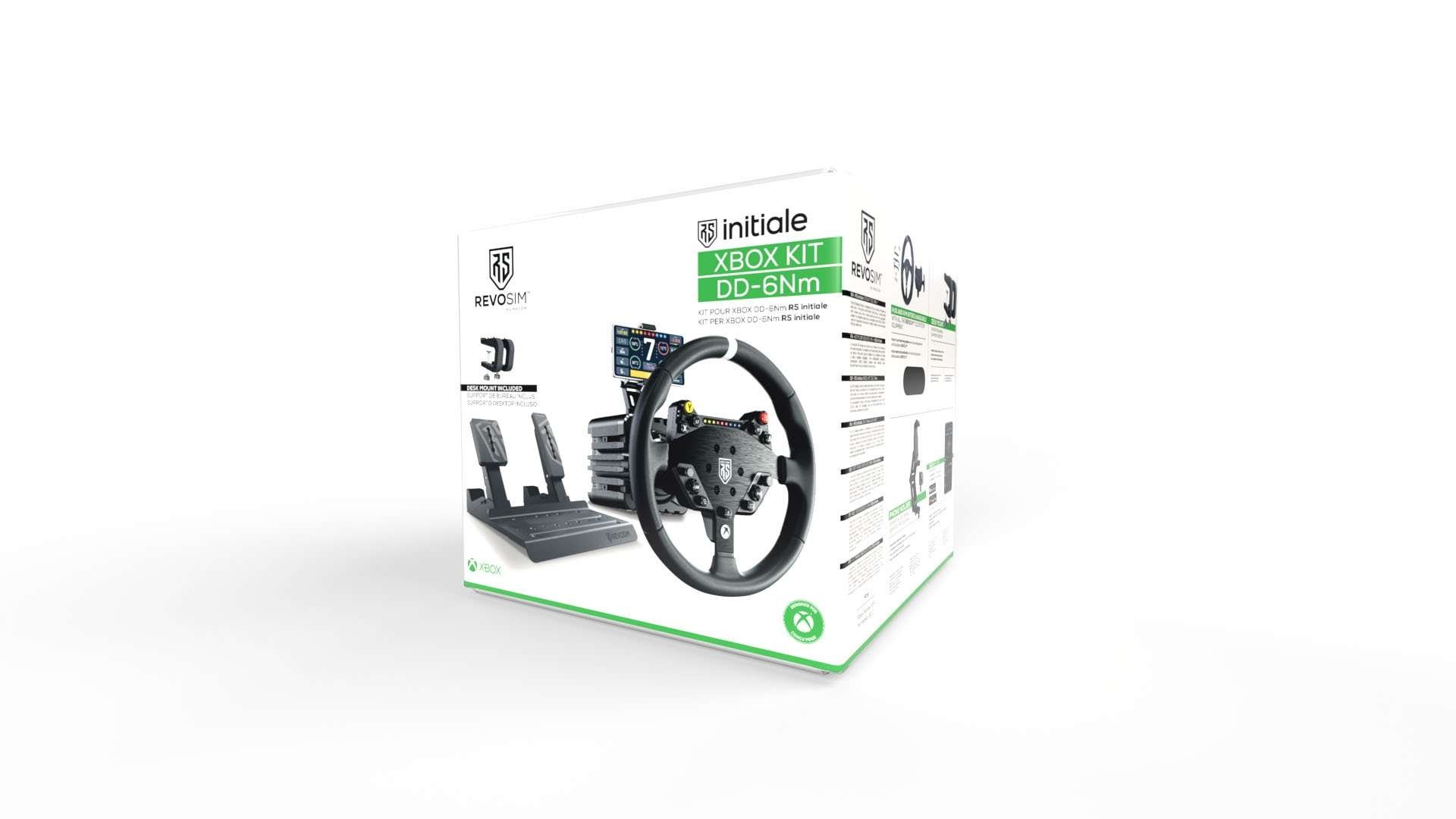 REVOSIM Xbox/PC Initiale Officieel Gelicenseerd Direct Drive Racestuur – 6 Nm