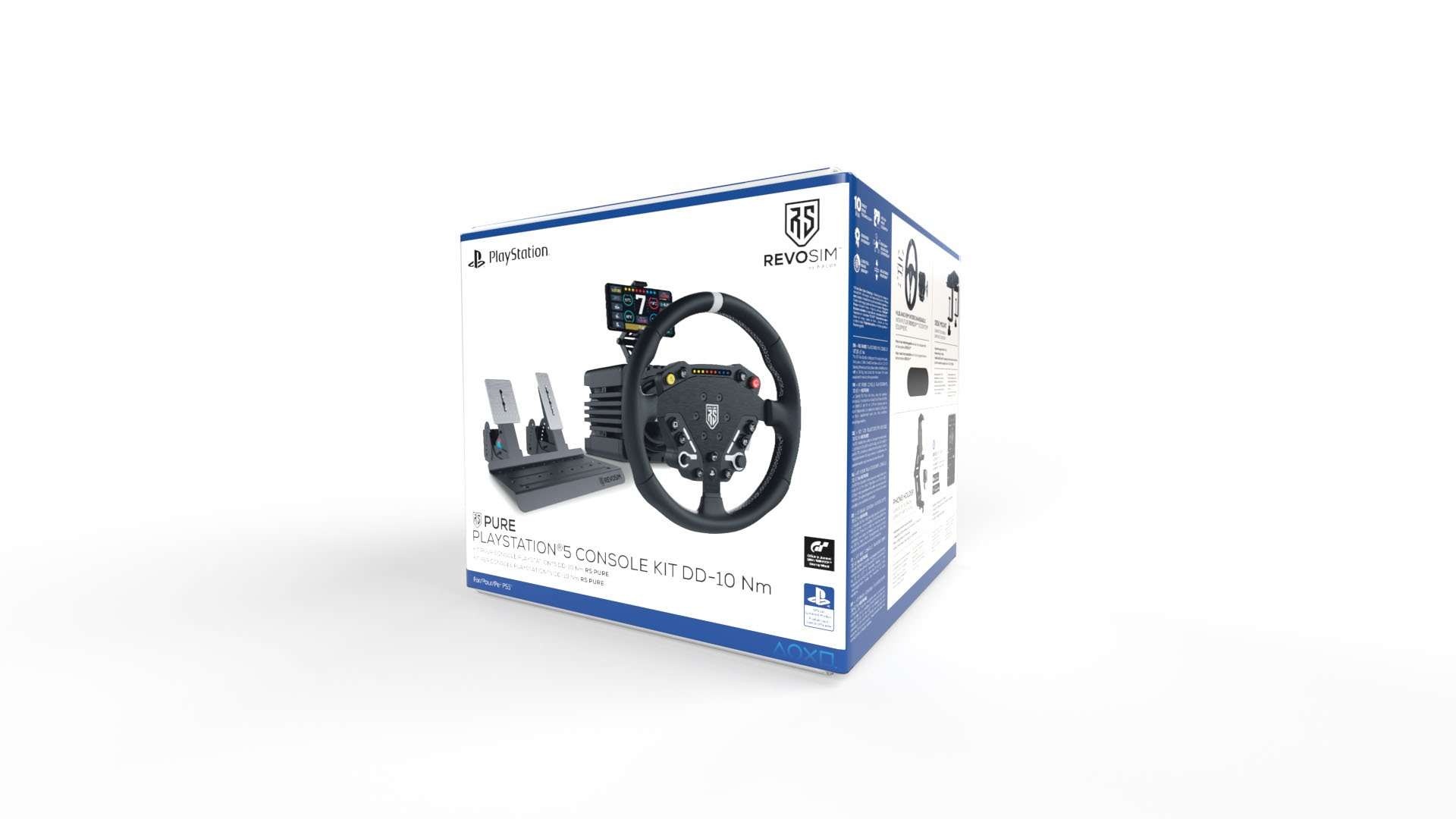 REVOSIM PS5 Pure Officieel Gelicenseerd Direct Drive Racestuur – 10 Nm