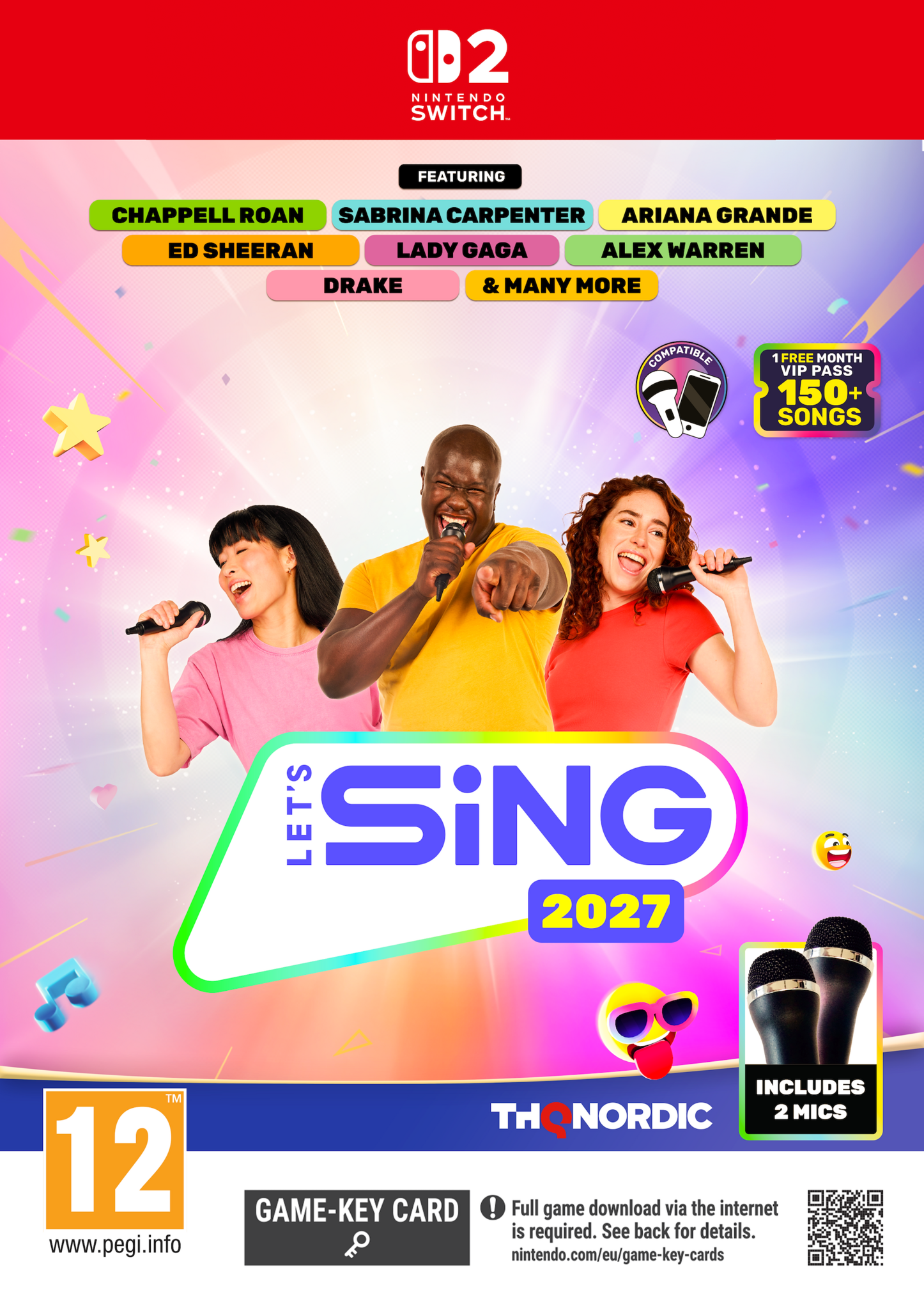 Let's Sing 2027 - 2 Mic Bundle (International Version) - Nintendo Switch 2