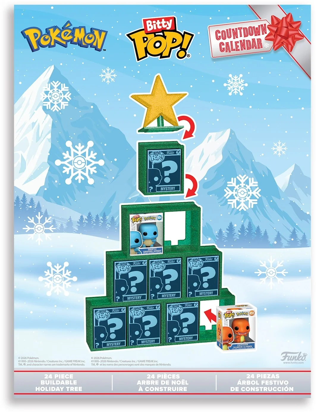 Pop Bitty: Adventskalender - Pokemon - Countdown Calendar