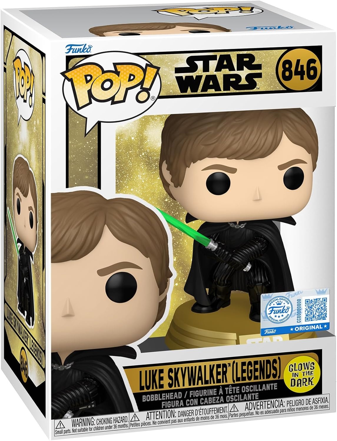 Pop Star Wars: Luke Skywalker (Glows in the Dark) Funko Pop #846