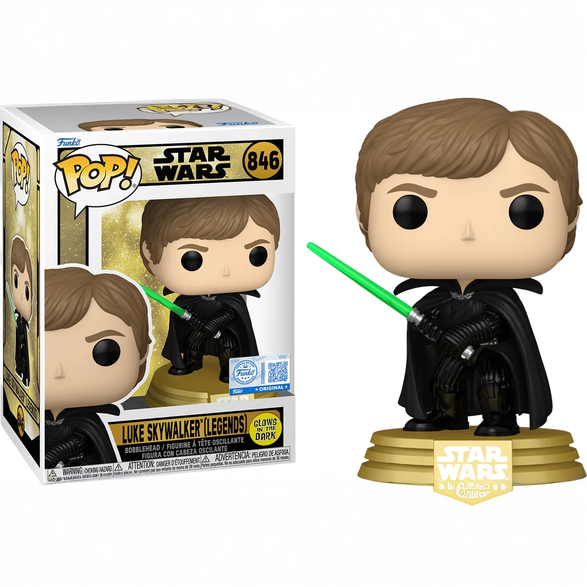 Pop Star Wars: Luke Skywalker (Glows in the Dark) Funko Pop #846