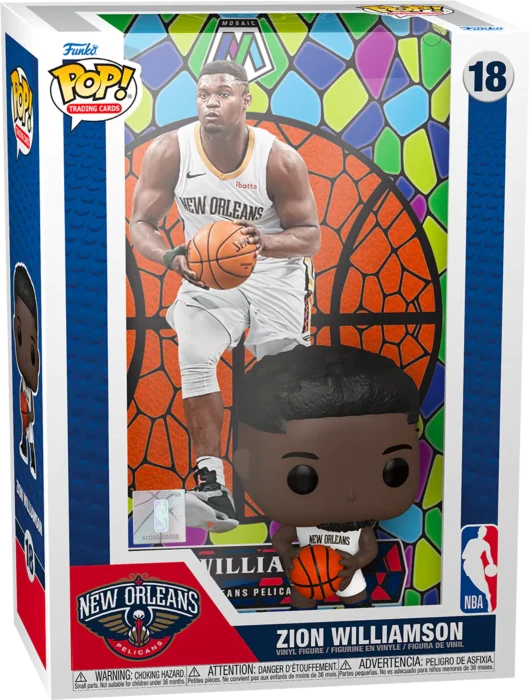 Pop Trading Cards: New Orleans Pelicans - Zion Williamson - Funko Pop #18