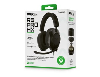 Nacon RIG R5PROHX Spear Officieel Gelicenseerde Xbox Gaming Headset – Xbox Series X|S, Xbox One & PC – Zwart