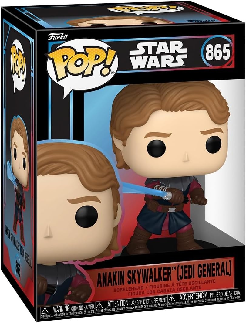 Pop Star Wars: Anakin Skywalker (Jedi General) - Funko Pop #865