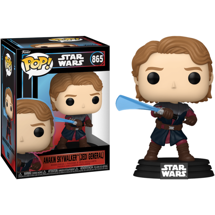 Pop Star Wars: Anakin Skywalker (Jedi General) - Funko Pop #865