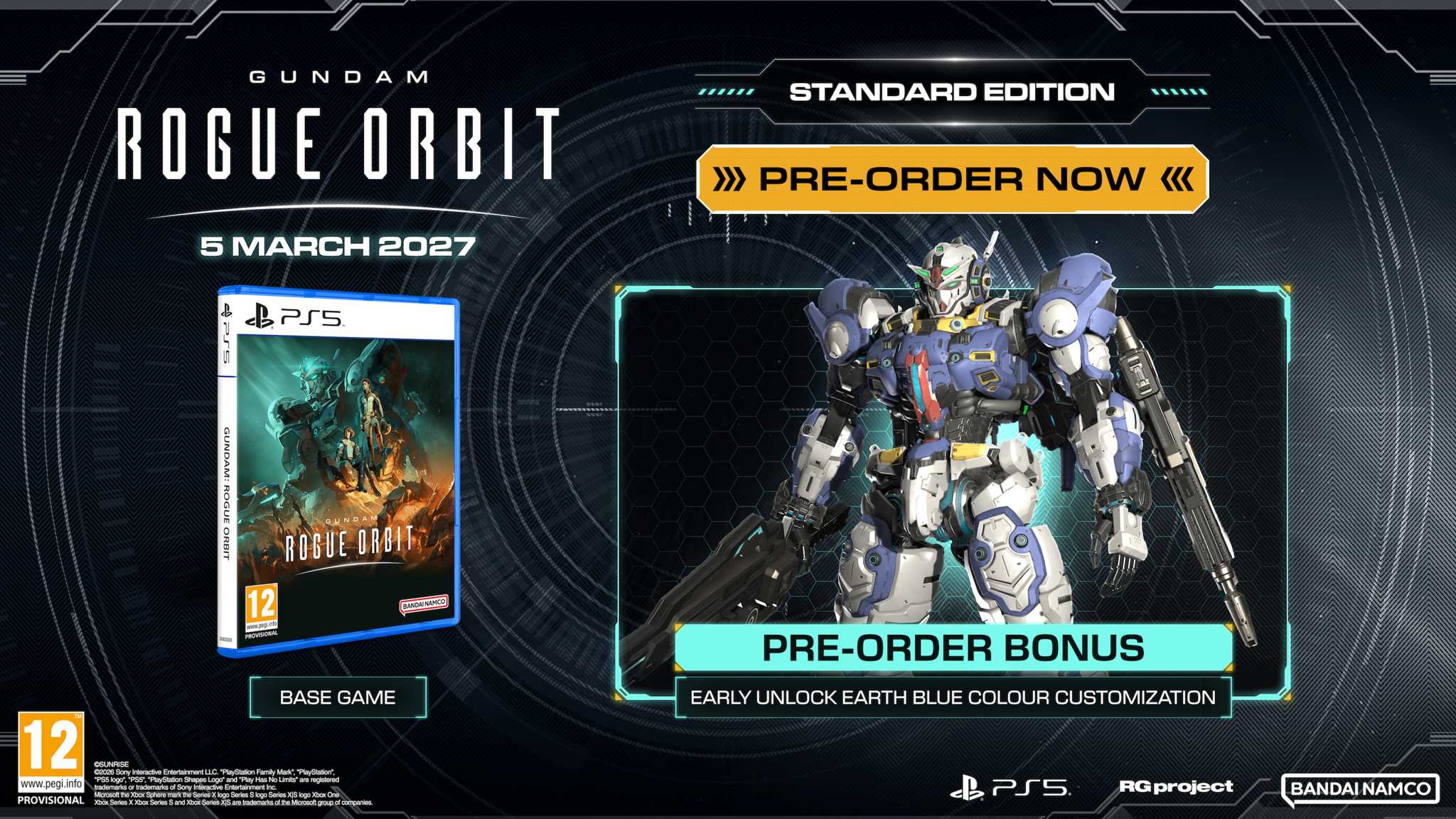GUNDAM ROGUE ORBIT + Pre-Order Bonus - PS5