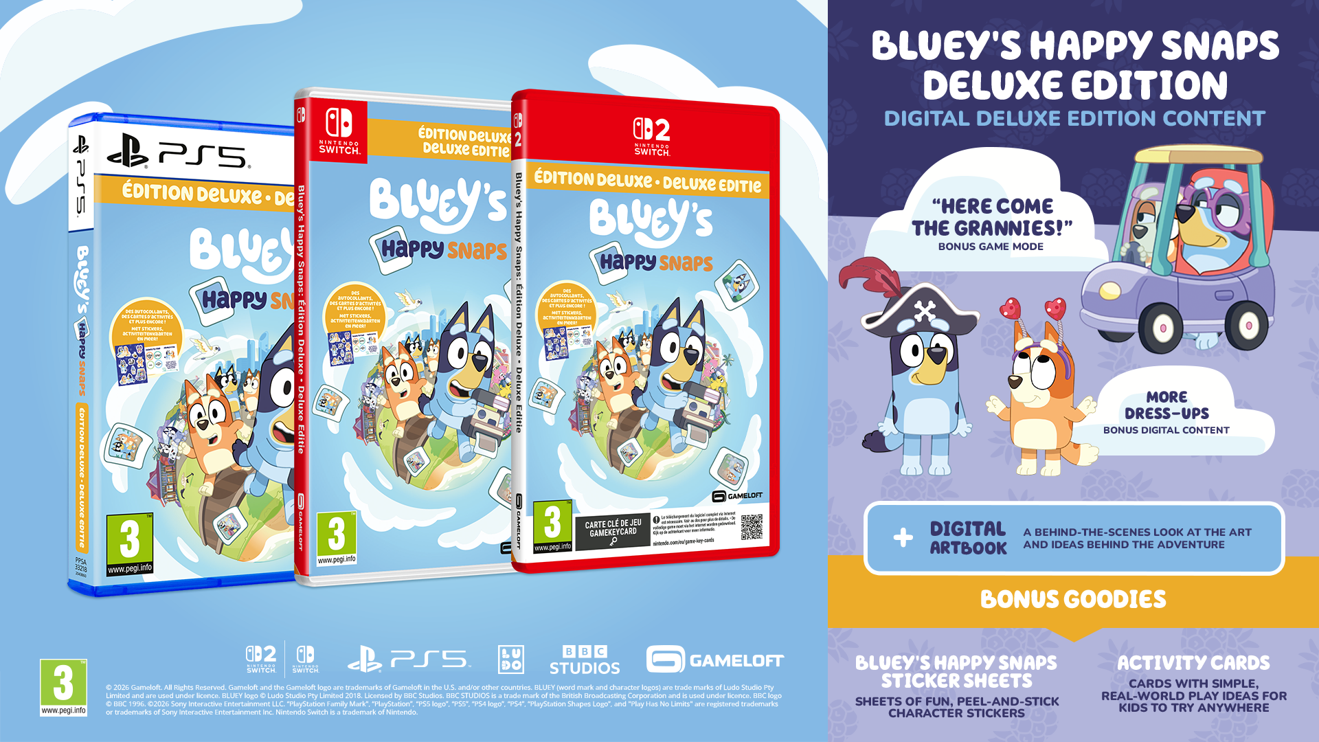 Bluey's Happy Snaps - Day One Deluxe Edition - Nintendo Switch 2