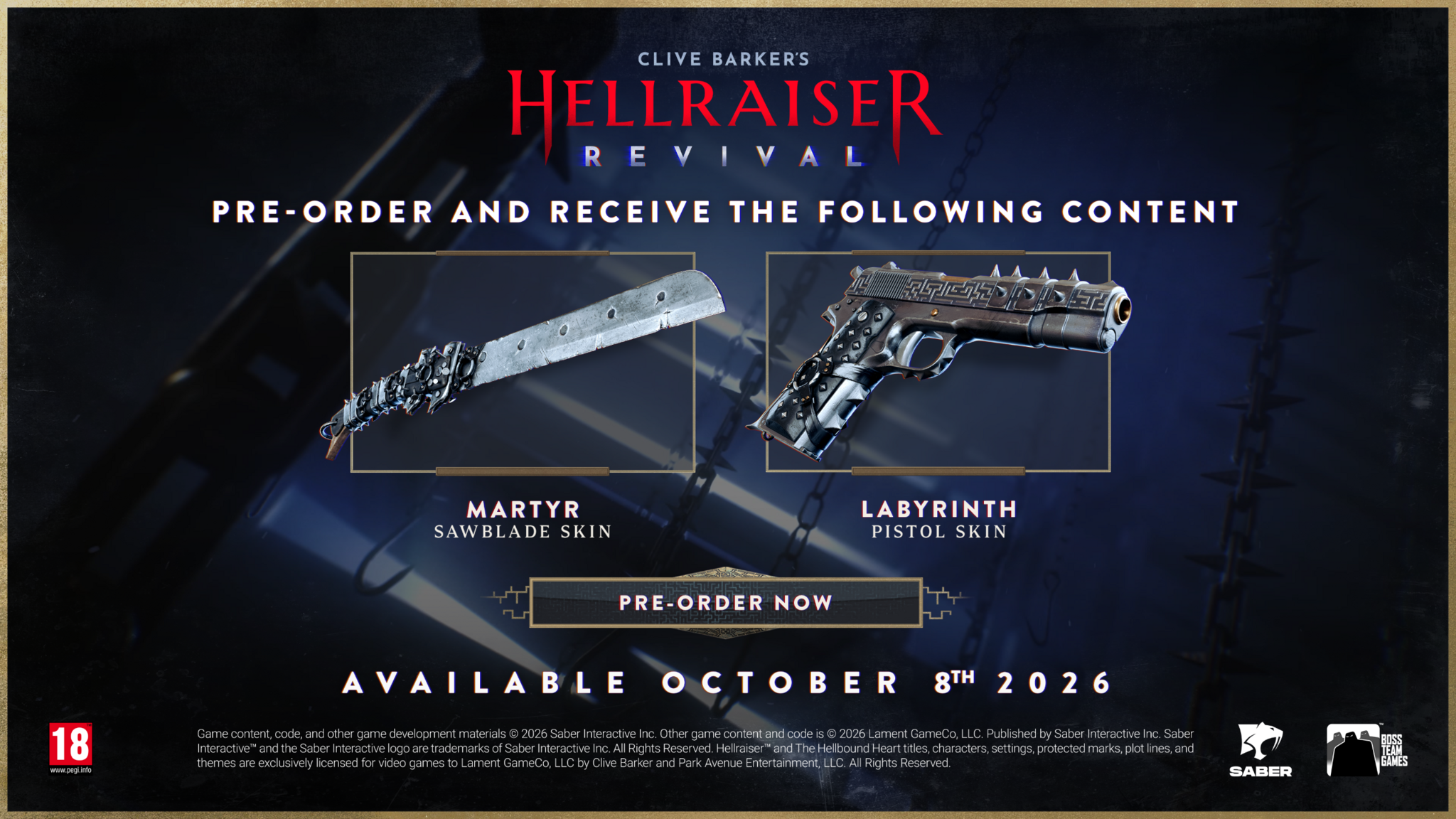 Clive Barker's Hellraiser Revival - Day One Edition + Pre-Order Bonus - Nintendo Switch 2