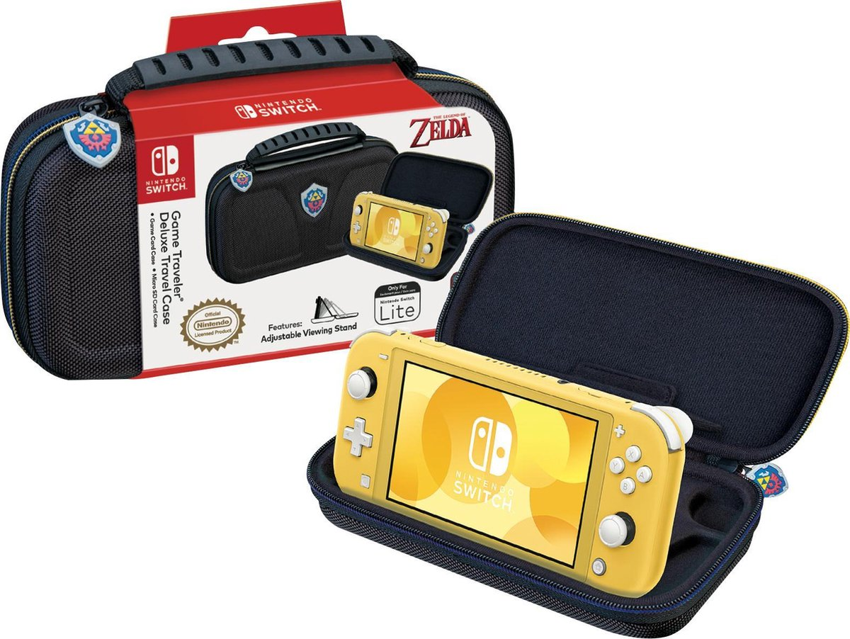 Nintendo Switch Lite Case - Officiële Nintendo Case Deluxe - Opberghoes - Zelda Hyrule