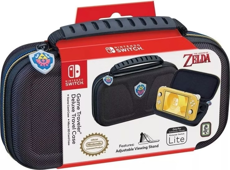 Nintendo Switch Lite Case - Officiële Nintendo Case Deluxe - Opberghoes - Zelda Hyrule