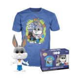 Pop Tees: Looney Tunes - Bugs Bunny as Fred Jones (L)(Flocked) Funko Pop #1239