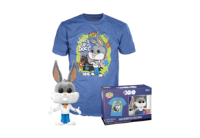 Pop Tees: Looney Tunes - Bugs Bunny as Fred Jones (L)(Flocked) Funko Pop #1239