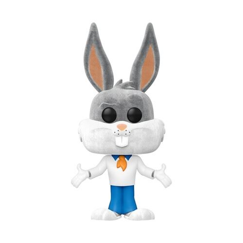 Pop Tees: Looney Tunes - Bugs Bunny as Fred Jones (L)(Flocked) Funko Pop #1239