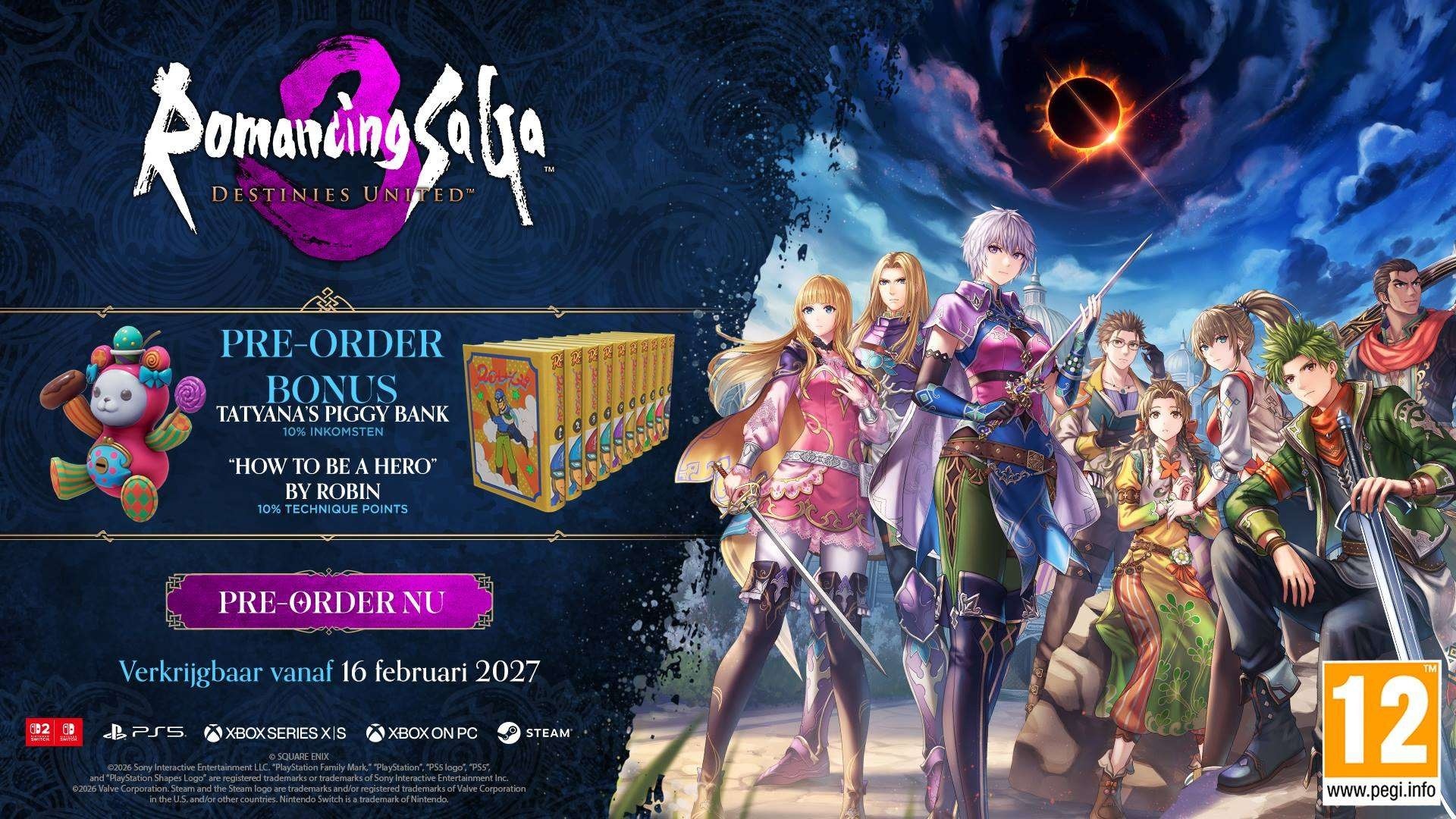 Romancing Saga 3: Destinies United + Pre-Order Bonus - PS5