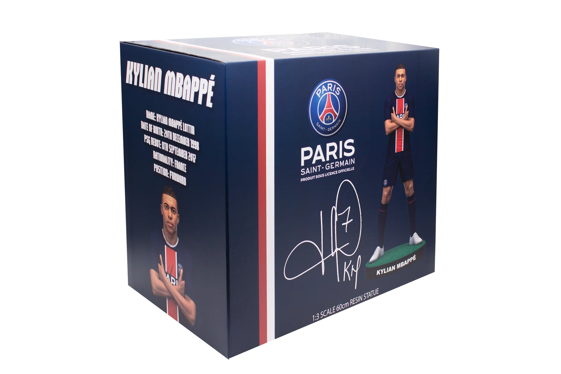 Kylian Mbappé - Paris Saint-Germain (PSG) - Official Resin Statue (60cm)